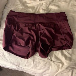 Maroon Lululemon Shorts